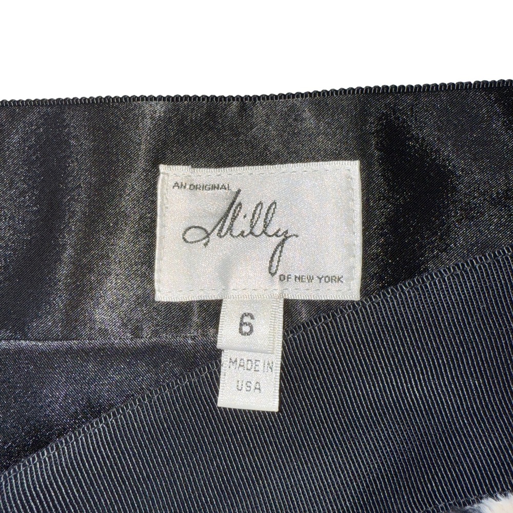 Milly of New York Faux Fur Leopard Print Mini Skirt Size 6 - Picture 4 of 5